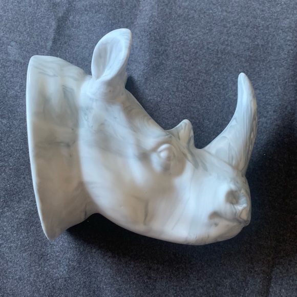 Threshold Wall Decor Threshold Target Nwot Ceramic Rhinoceros With